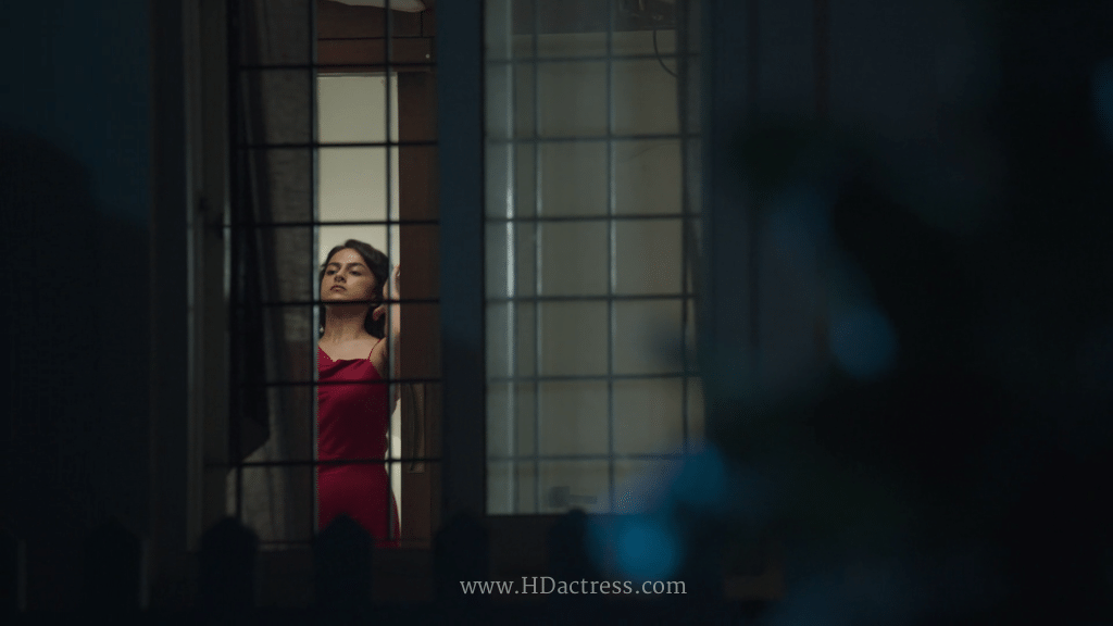Red Hot Alert: Shraddha Srinath Sizzles in Tight Bodycon Dress While Peeking From Window