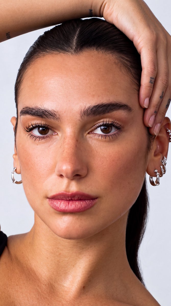 Dua Lipa  HD Face card Image