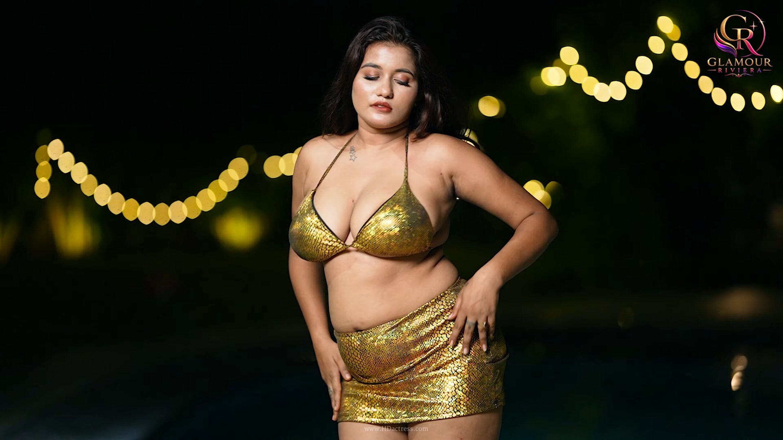 Discover Shital Shaw’s stunning golden sexy bikini photos. The busty Kolkata model radiates confidence and pure glamour in this viral photoshoot.  

