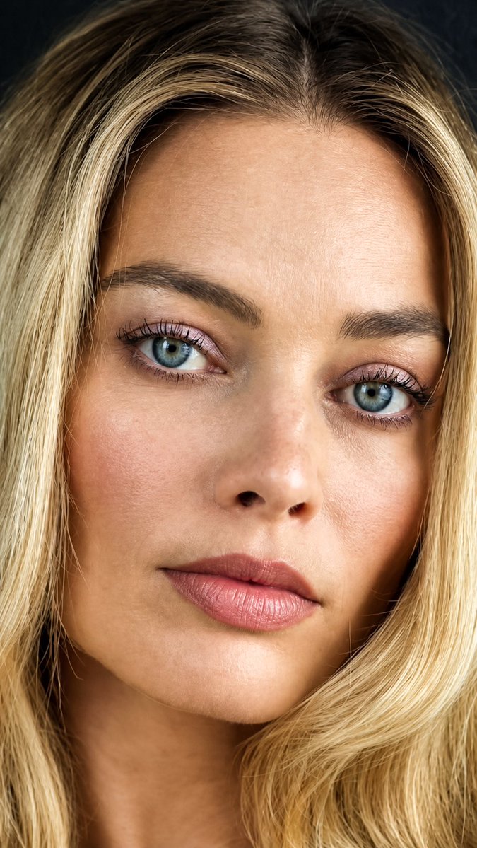 Margot Robbie HD Face card Image