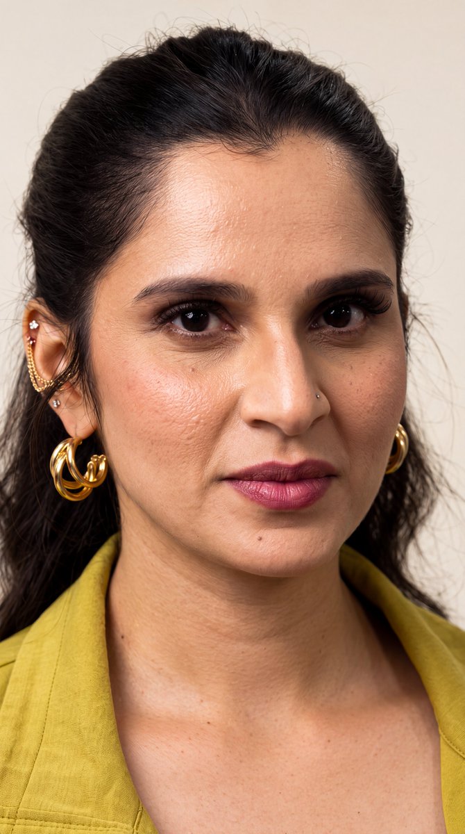 Sania Mirza HD Face card Image